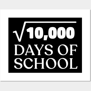 Math  Root 100th Day of School Teacher Kids 100 Days Posters and Art